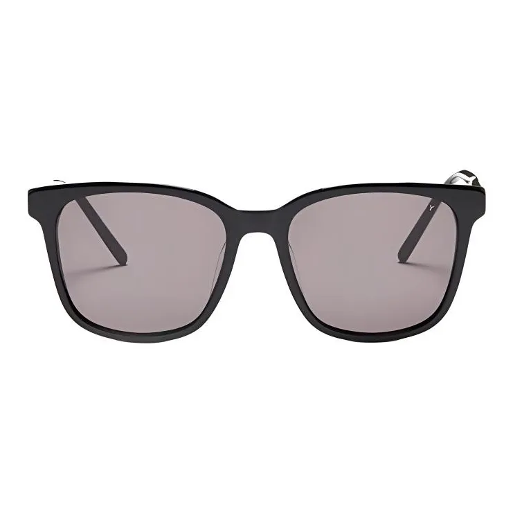 DKNY Metal Acetate Square Sunglasses Unisex Black-1