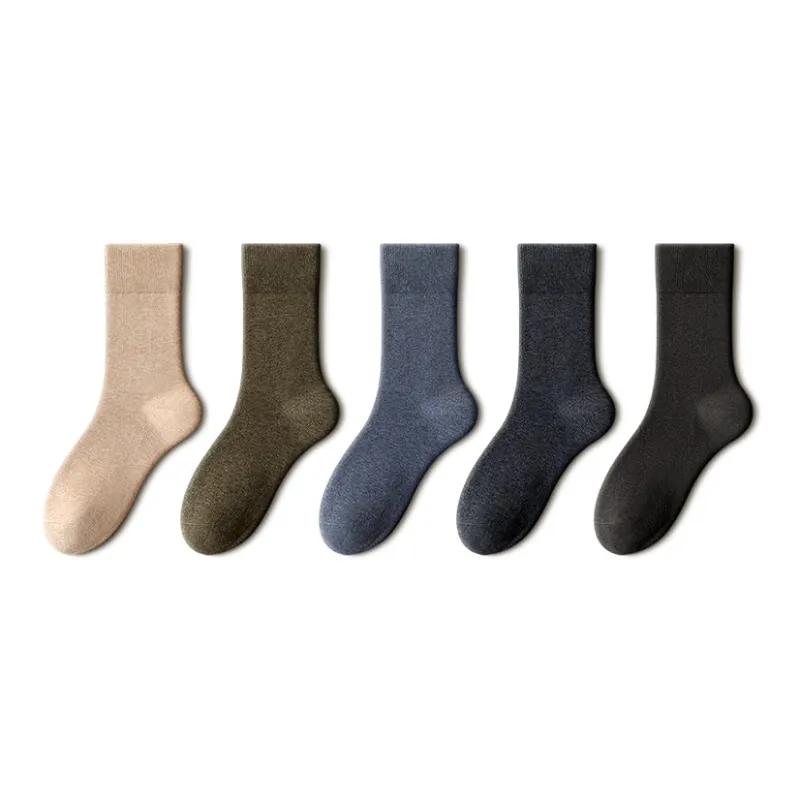 YINSHILIANGPIN Mid Calf Socks Men's 5 Pack-21