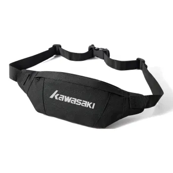 Kawasaki Polyester Crossbody Bag, Shoulder Bag, Sling Bag Regular Unisex Black/Gray