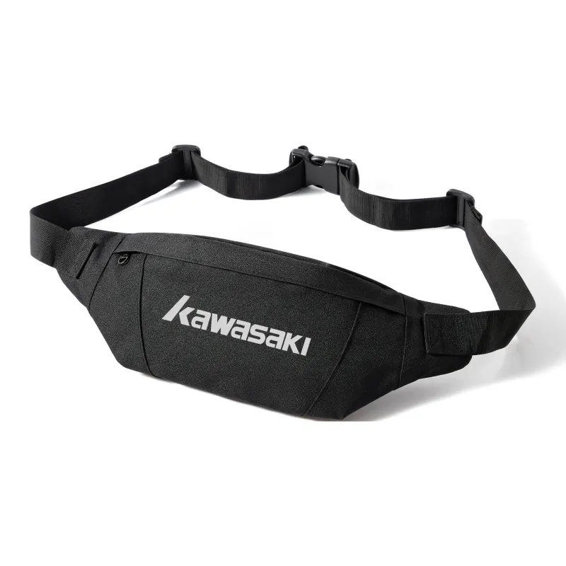 Kawasaki Polyester Crossbody Bag, Shoulder Bag, Sling Bag Regular Unisex Black/Gray-0