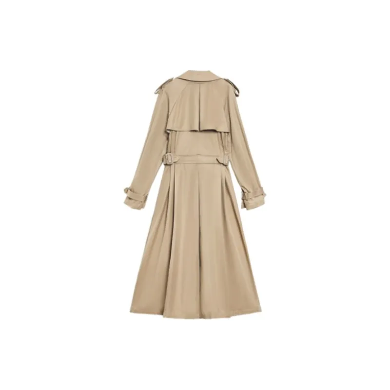 DEAR DEER PUFF Trench Coat Women's Khaki-1