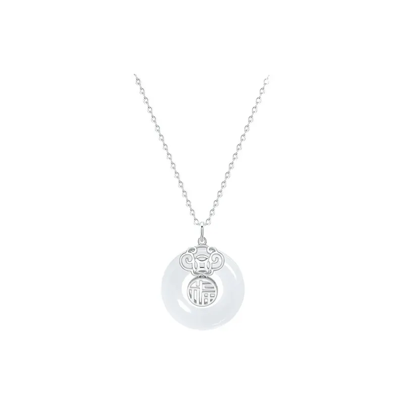 Long Fu Chalcedony Necklaces Women's-6