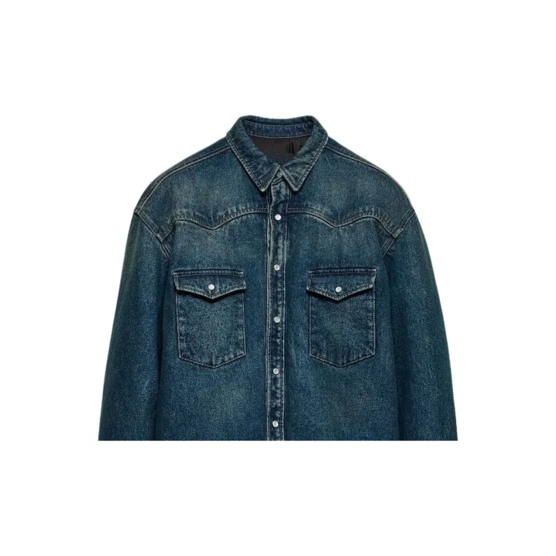 PRADA Padded Denim Shirt-5