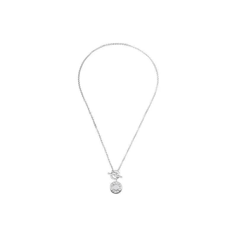 HERMES 2010s Logo pendant Necklace-2