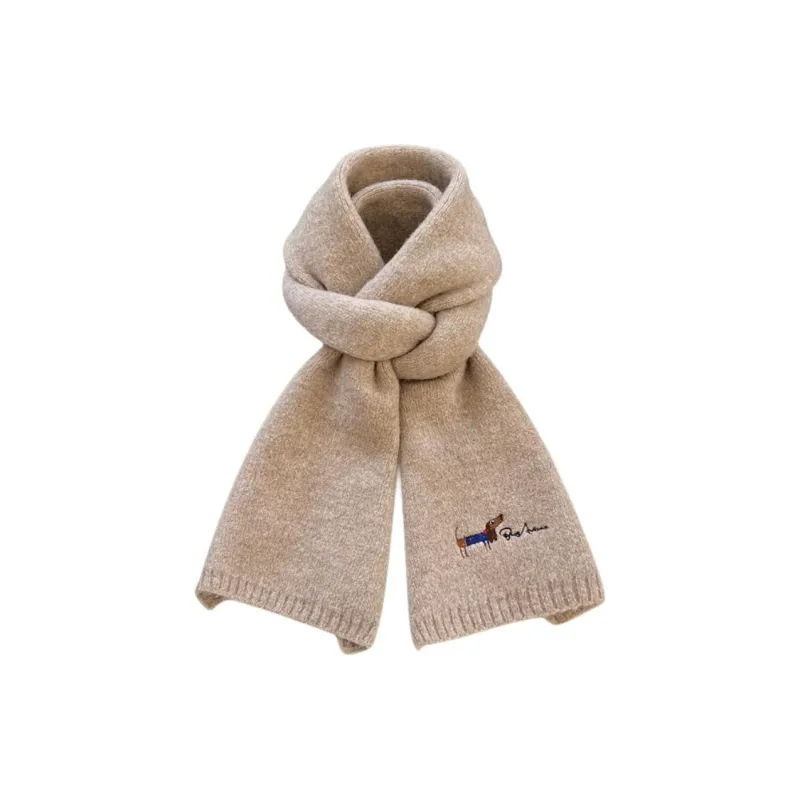 DZP Polyester Knit Scarves Unisex Multicolor-2