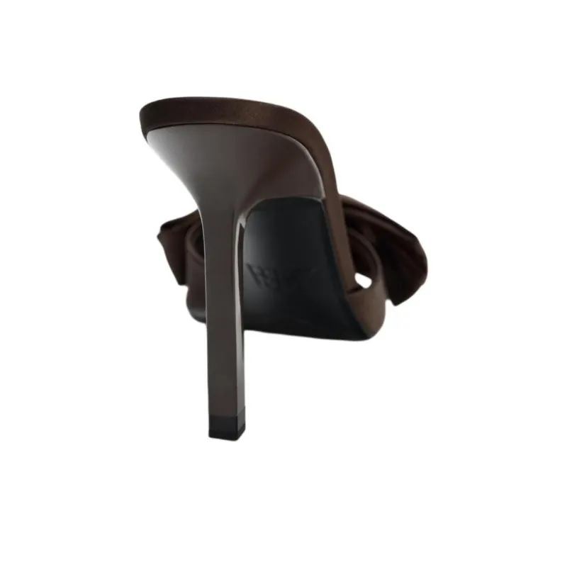ZARA PU Polyurethane Abrasion Resistant Slide Slippers Women's Brown-5