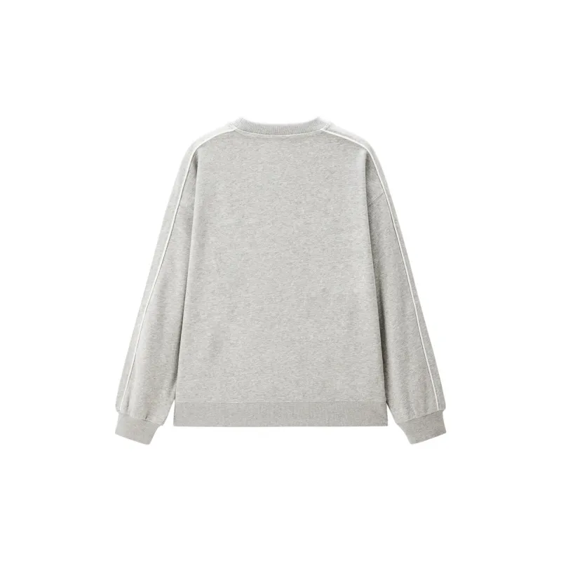 LEDIN Sweatshirt Women's Plain Gray-1