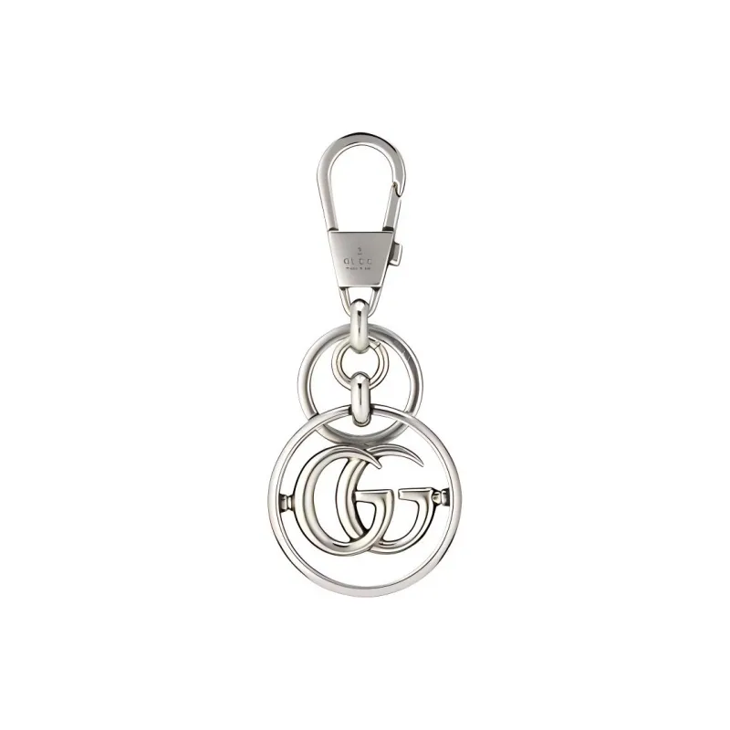 GUCCI Double G Logo Keychain-0