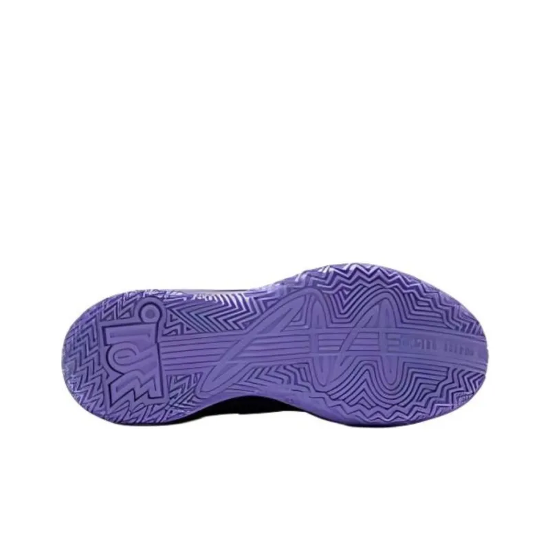 361° Cushioned Slip Resistant Low Top Basketball Shoes Men's Black Purple-4