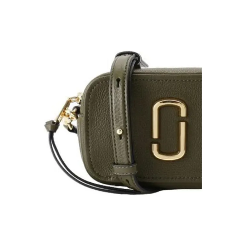 MARC JACOBS Cow Leather Shoulder Bag Women's Dark Green-3