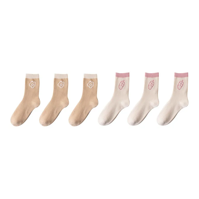 Cotton Gene Mid Calf Socks Women's Combo Set-21