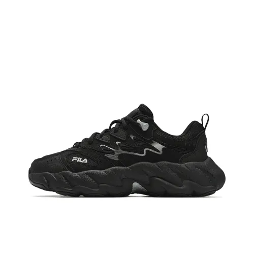 FILA Fern2 Wear Resistant Slip Resistant Low Top Casual Shoes Women's Black