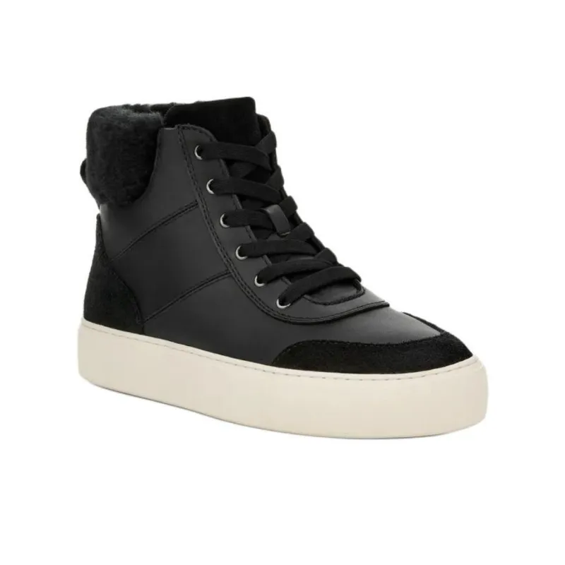 UGG Cakewalk High Trainer High Top Skateboard Shoes Women's Black-2