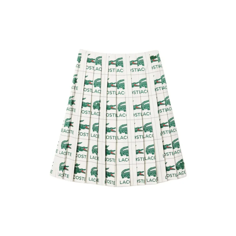 LACOSTE Embroidered Pleated Skirt-1