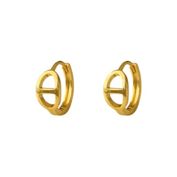 Zhongzang Copper Plated With Real Gold Earrings Women's