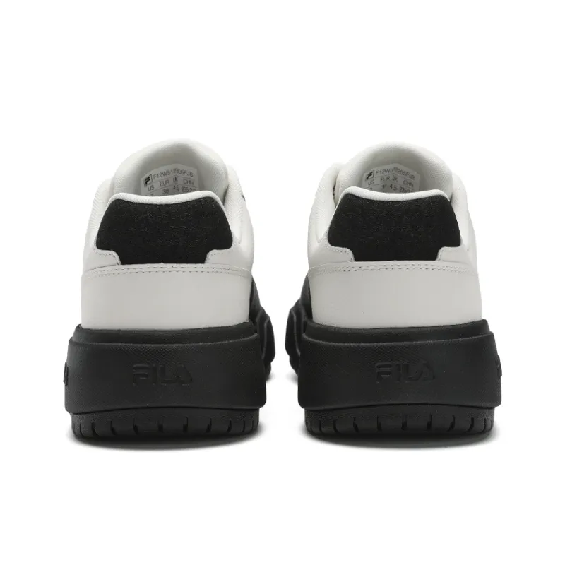 FILA CAMPUS Slip Resistant Low Top Skateboard Shoes Women's Black White-3