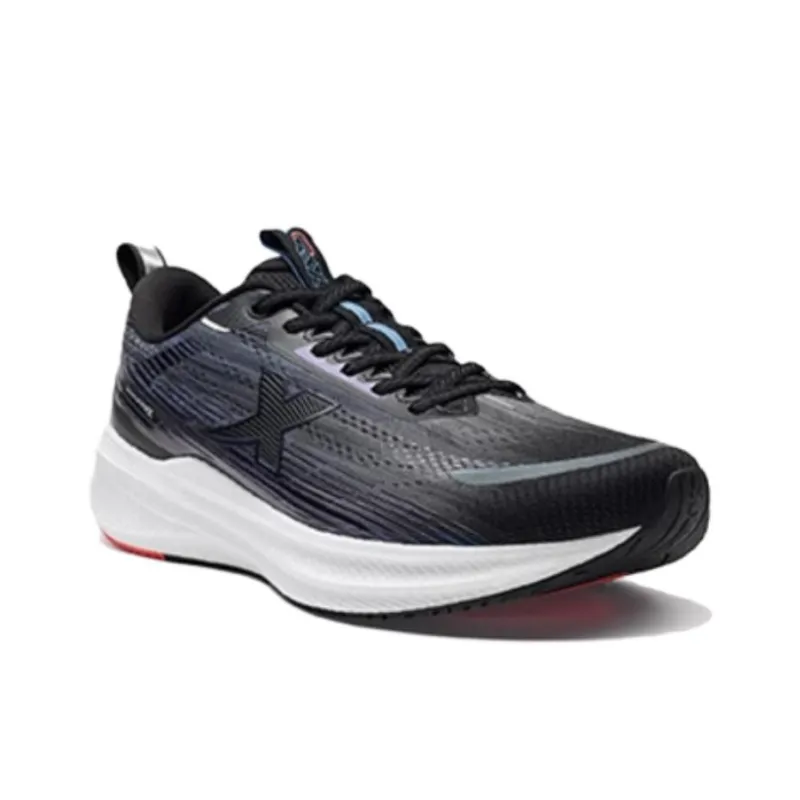 XTEP Cushioning Rebound Low Top Running Shoes Men's Black Blue-4