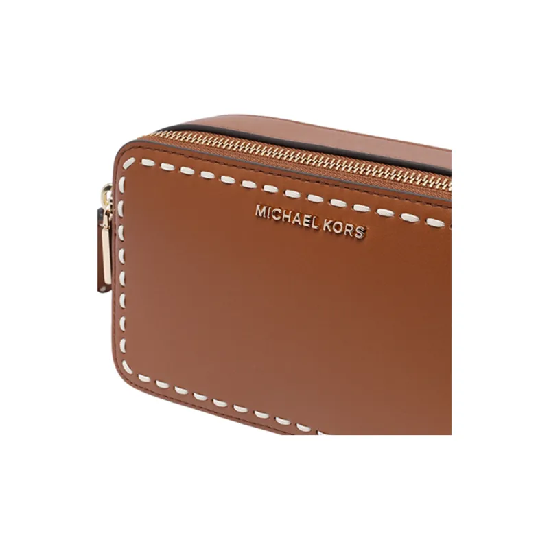 MICHAEL KORS Calfskin Crossbody Bag Shoulder Bag Women's Leather Brown-4