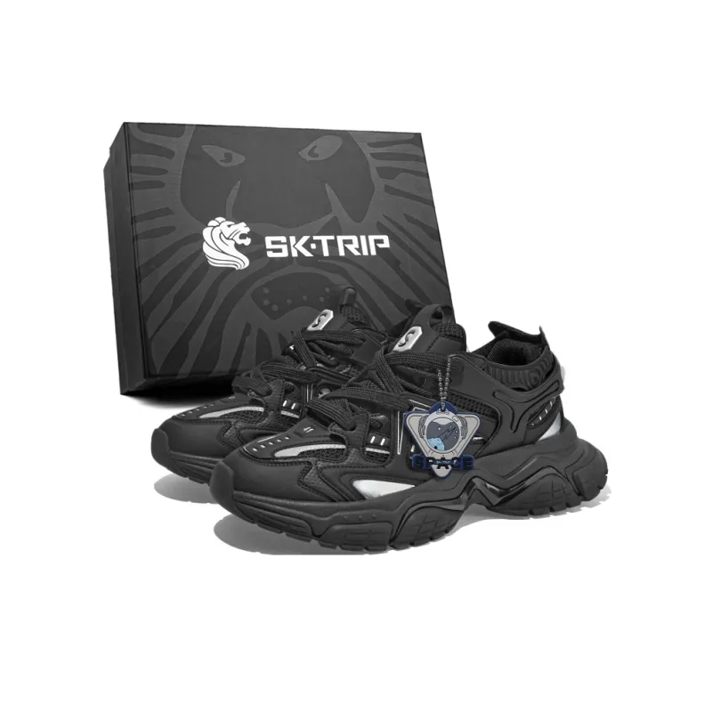 SK.TRIP Anti-Slip And Wear-Resistant Lightweight Height Increasing Low-Top Chunky Sneakers Unisex-4