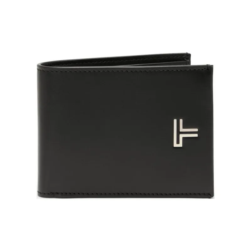 TUMI Leather Wallet Men's Black-0