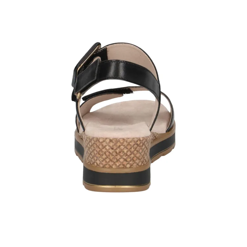CAPRICE Bernadette Strap Sandals Women's Black-4