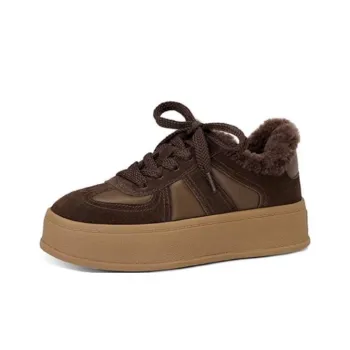 JESSICA SOPHIA Warm Height Increasing Low Top Skateboard Shoes Women's