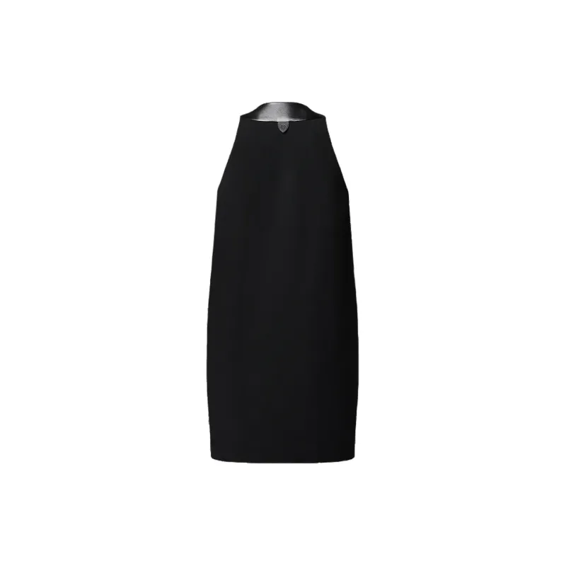 LOUIS VUITTON Leather Accent Straight Dress-1