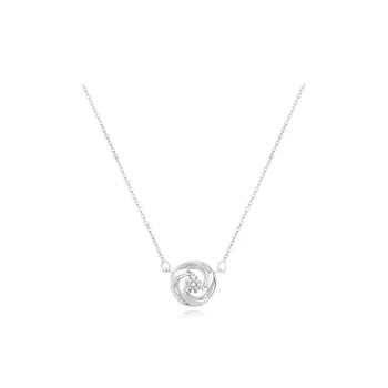 FANFRI Zircon Necklaces Women's Birthday Gift For Girl Sweet Love Box