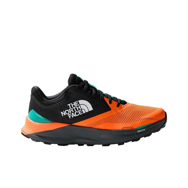 THE NORTH FACE Vectiv Enduris 3 Anti Slip Wear Resistant Low Top Running Shoes Men's Black Orange-1