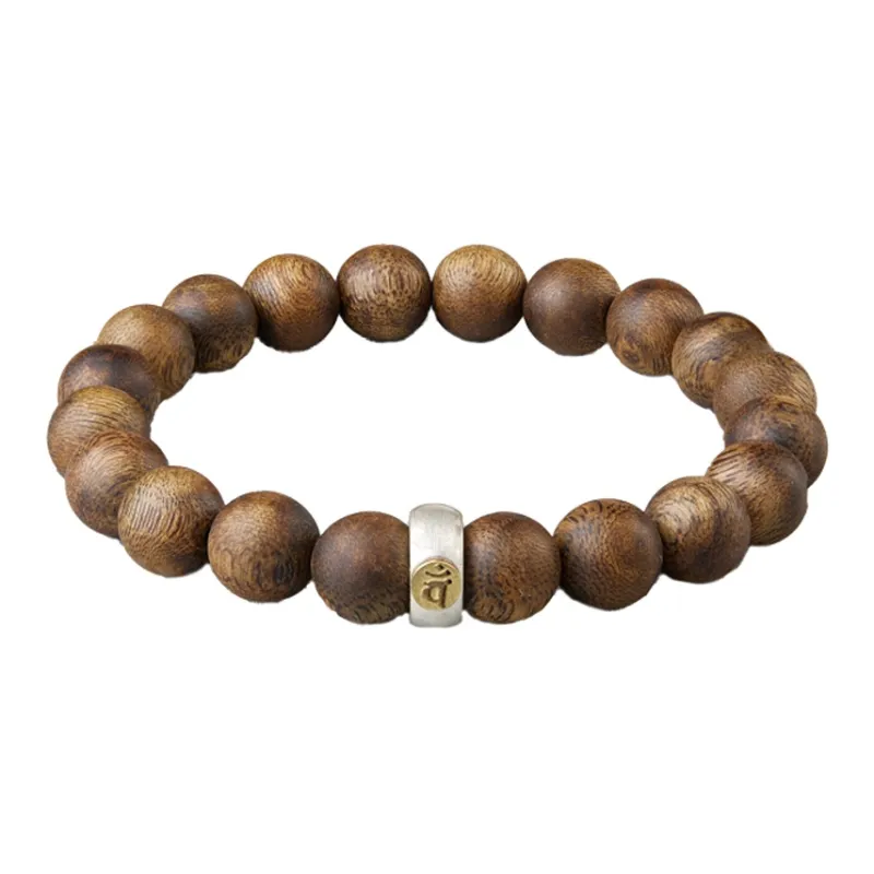 Moonstone Edge Agarwood Bracelets Unisex-9