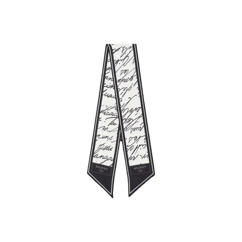 BALMAIN Logo print Scarf-0