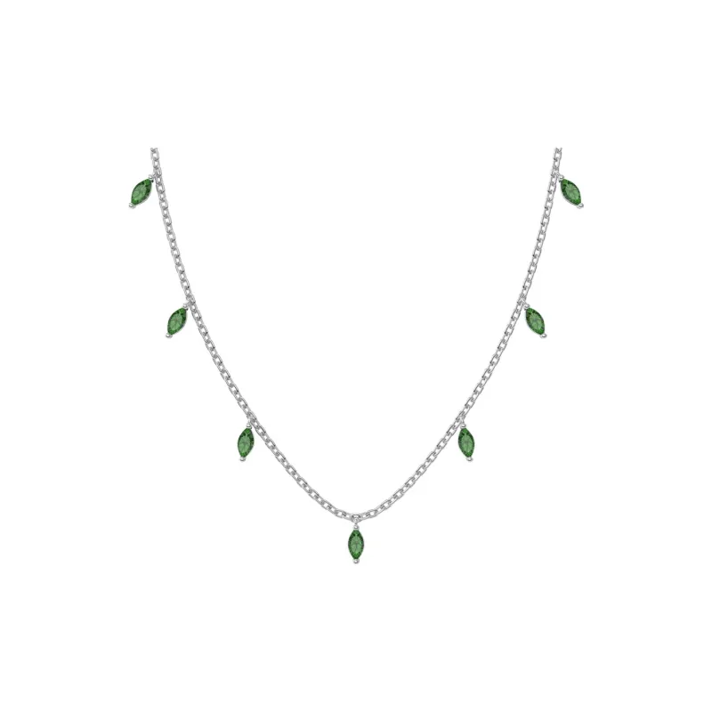 KAILEIFU S925 Silver Necklaces Women's Silver-6