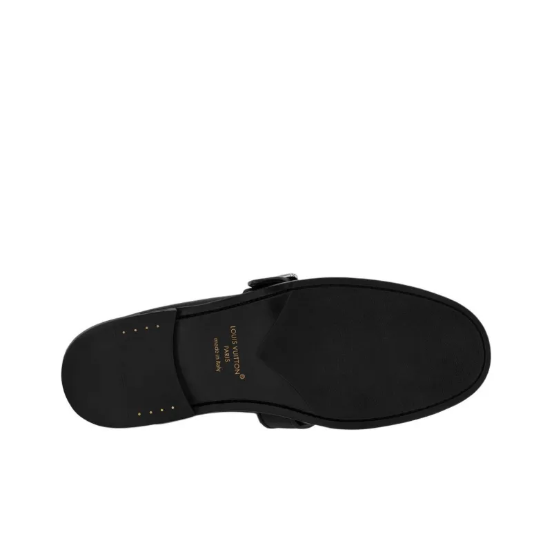 LOUIS VUITTON Loafer Loafers Men's Black-5