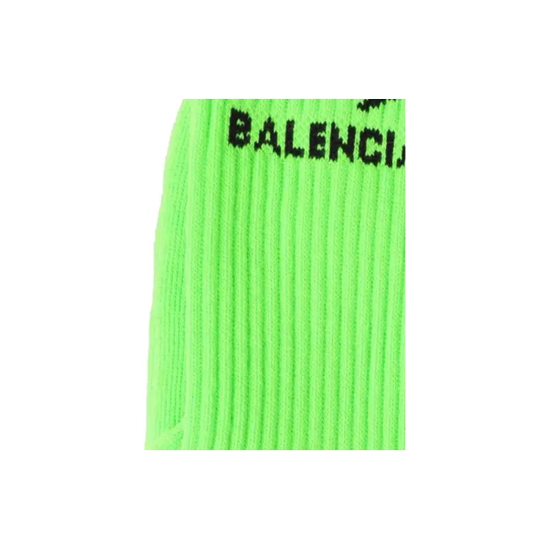 Balenciaga Mid-Calf Socks Women's Green-4
