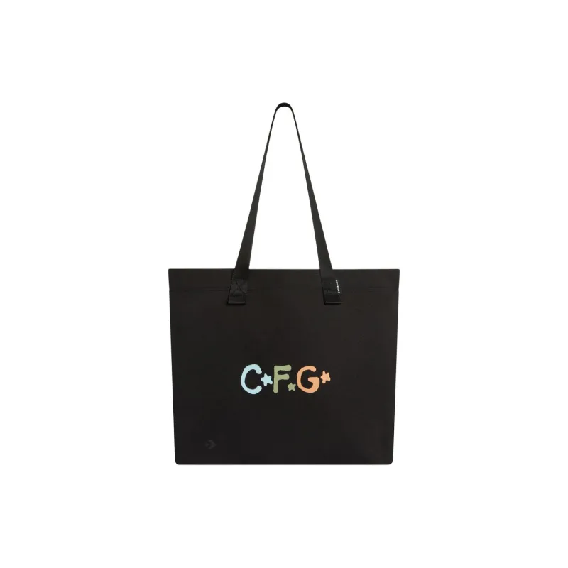 Converse Camp Flog Gnaw Collaboration Polyester Tote Bag Shopping Bag Shoulder Bags Unisex Black-0