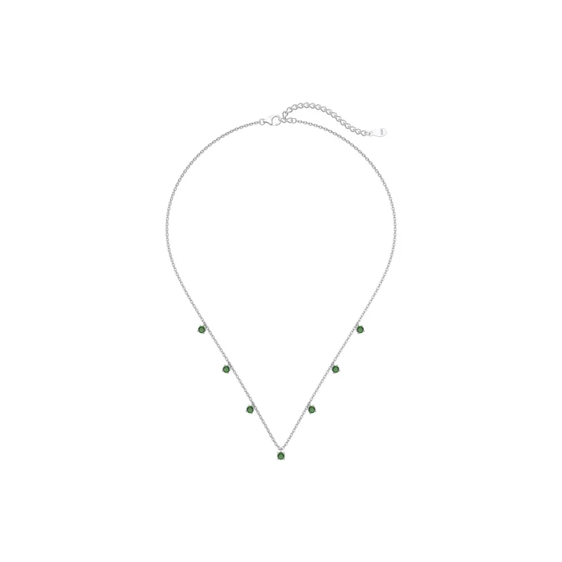 KAILEIFU S925 Silver Necklaces Women's Silver-6