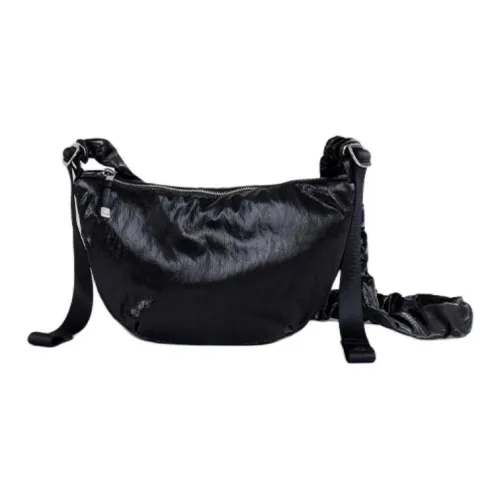 JOSEPH&STACEY Polyurethane Shoulder Bag Small Size Women's Black