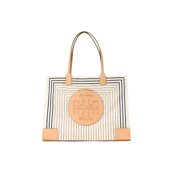 TORY BURCH Ella Recycled Polyester Tote Bag Shopping Bag Handbag Shoulder Bag Women's Natural