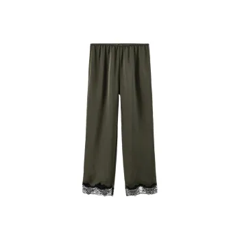 ZARA Pajama Pants Women's Green