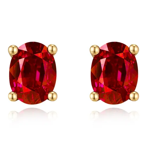 HMZ S925 Silver Stud Stud Earrings Women's-0