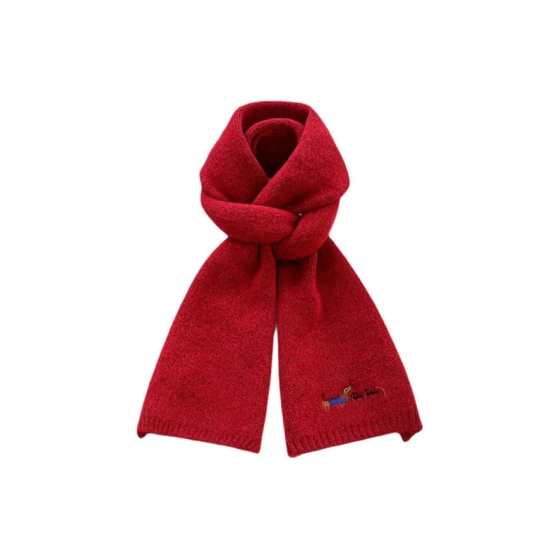 DZP Polyester Knit Scarves Unisex Multicolor-9