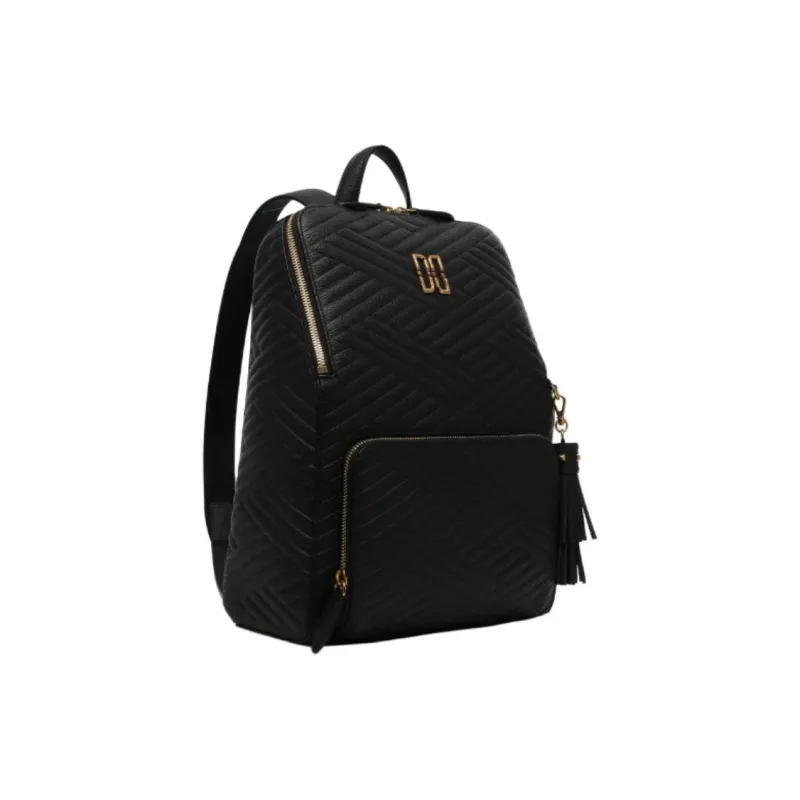 DAKS Cow Leather Backpack Women's Black-2