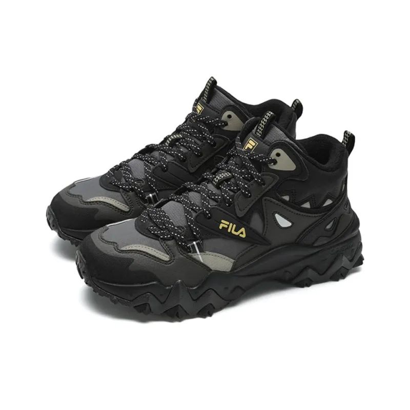 FILA Oakmont 2 Anti-Slip Wear-Resistant Mid-Top Casual Shoes Women's Black-3