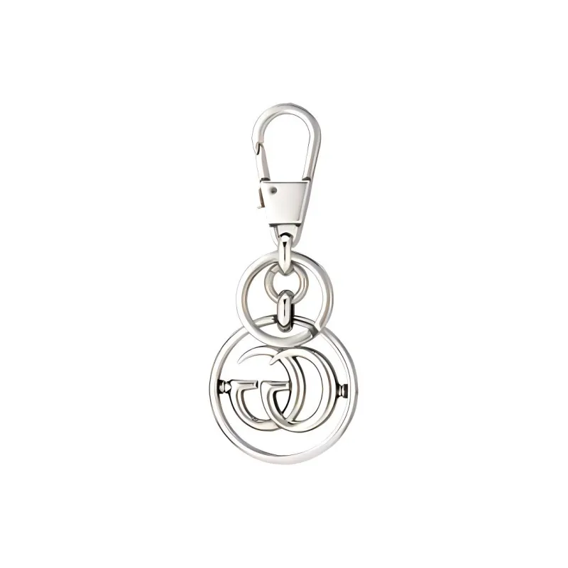GUCCI Double G Logo Keychain-1