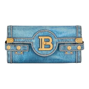 BALMAIN B Buzz Pouch 23 Foldover Top Clutch Bag