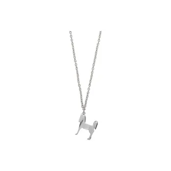 HERMES Panache Metal, Palladium Plated Necklaces Unisex Silver