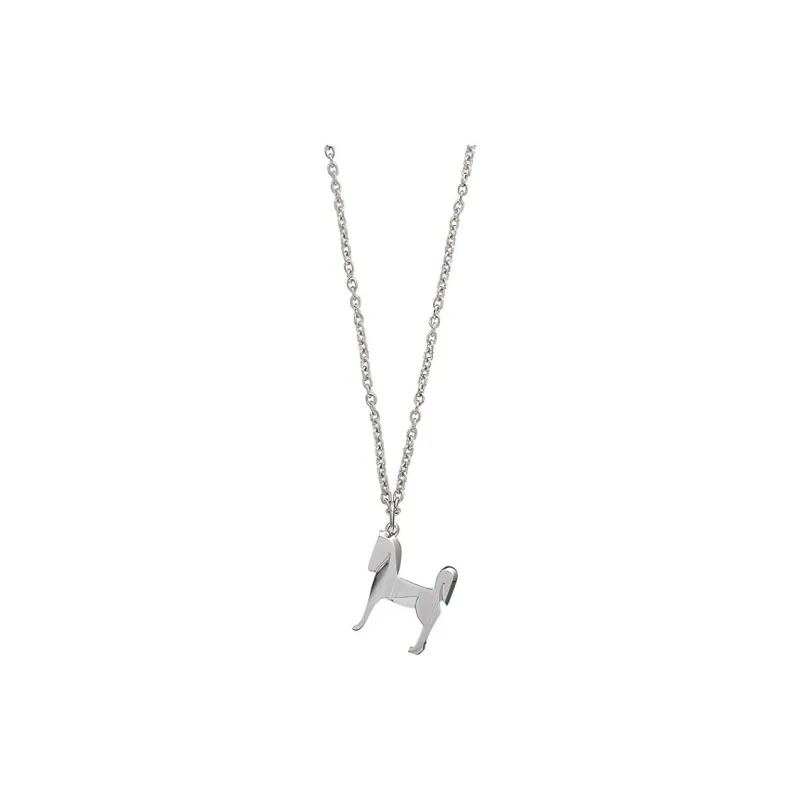 HERMES Panache Metal, Palladium Plated Necklaces Unisex Silver-0