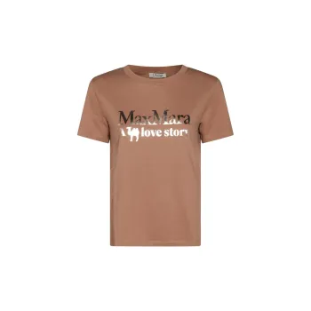 MaxMara Quieto Logo Printed Crewneck T Shirt