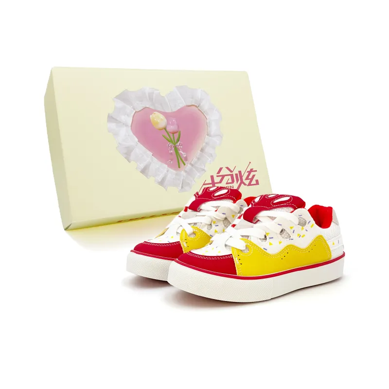 FULLXUAN Niche Cute Little Cat Students' Party Versatile Low-Top Skateboard Shoes Women's-45
