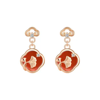 LIANDUO Jade Earrings Women's